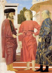 The Flagellation (detail) c. 1455 Oil and tempera on panel Galleria Nazionale delle Marche, Urbino